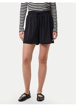 Pieces Szorty materiałowe Anora 17148783 Czarny Regular Fit ze sklepu MODIVO w kategorii Szorty - zdjęcie 182686043