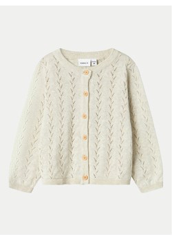 NAME IT Kardigan 13233051 Beżowy Regular Fit ze sklepu MODIVO w kategorii Swetry dziewczęce - zdjęcie 182686054