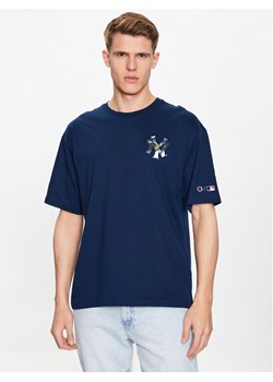 Champion T-Shirt 218923 Granatowy Relaxed Fit ze sklepu MODIVO w kategorii T-shirty męskie - zdjęcie 182686252