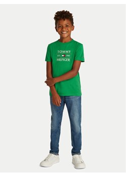 Tommy Hilfiger T-Shirt KB0KB09538 D Zielony Regular Fit ze sklepu MODIVO w kategorii T-shirty chłopięce - zdjęcie 182686254