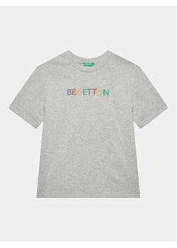 United Colors Of Benetton T-Shirt 3BL0C10DY Szary Regular Fit ze sklepu MODIVO w kategorii T-shirty chłopięce - zdjęcie 182686281
