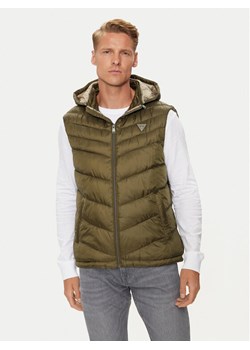 Guess Kamizelka M4YN21 WG9P2 Zielony Regular Fit ze sklepu MODIVO w kategorii Kamizelki męskie - zdjęcie 182686442