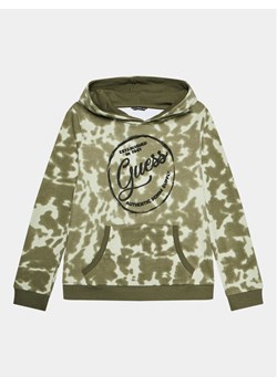 Guess Bluza L3BQ06 KAD73 Zielony Regular Fit ze sklepu MODIVO w kategorii Bluzy chłopięce - zdjęcie 182686454