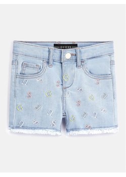 Guess Szorty jeansowe K3GD16 D4CA0 Niebieski Regular Fit ze sklepu MODIVO w kategorii Spodenki dziewczęce - zdjęcie 182686574