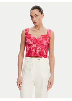 Fracomina Top FR25ST2024W775U6 Różowy Slim Fit ze sklepu MODIVO w kategorii Bluzki damskie - zdjęcie 182686594