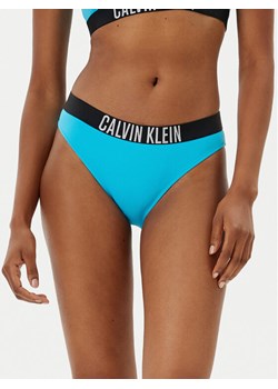 Calvin Klein Swimwear Dół od bikini KW0KW02856 Niebieski ze sklepu MODIVO w kategorii Stroje kąpielowe - zdjęcie 182686712