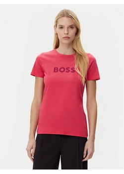BOSS T-Shirt C_Elogo_5 50501139 Różowy Regular Fit ze sklepu MODIVO w kategorii Bluzki damskie - zdjęcie 182686760