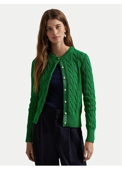 Polo Ralph Lauren Kardigan 211891643020 Zielony Regular Fit ze sklepu MODIVO w kategorii Swetry damskie - zdjęcie 182686874
