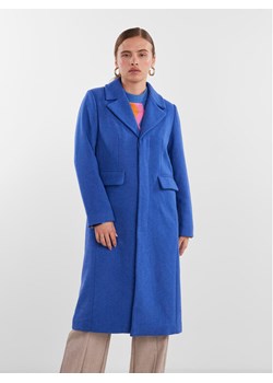 YAS Płaszcz przejściowy 26030713 Niebieski Regular Fit ze sklepu MODIVO w kategorii Płaszcze damskie - zdjęcie 182686894