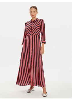 YAS Sukienka koszulowa Savanna 26022663 Czerwony Loose Fit ze sklepu MODIVO w kategorii Sukienki - zdjęcie 182686913