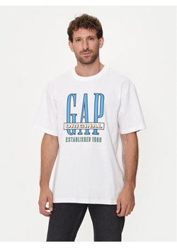 Gap T-Shirt 664006-01 Biały Regular Fit ze sklepu MODIVO w kategorii T-shirty męskie - zdjęcie 182686932