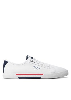 Pepe Jeans Tenisówki Brady Basic PMS30816 Biały ze sklepu MODIVO w kategorii Trampki męskie - zdjęcie 182686934