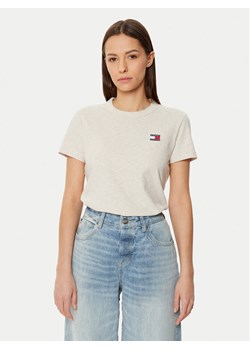 Tommy Jeans T-Shirt DW0DW20153 Beżowy Regular Fit ze sklepu MODIVO w kategorii Bluzki damskie - zdjęcie 182687120