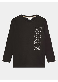 Boss Bluzka J25O68 S Czarny Regular Fit ze sklepu MODIVO w kategorii T-shirty chłopięce - zdjęcie 182687164