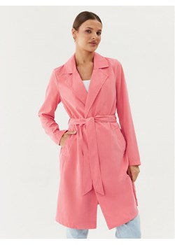 Vero Moda Trencz Billie Daisy 10281638 Różowy Regular Fit ze sklepu MODIVO w kategorii Płaszcze damskie - zdjęcie 182687181