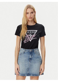 Guess T-Shirt W5GI05 I3Z14 Czarny Regular Fit ze sklepu MODIVO w kategorii Bluzki damskie - zdjęcie 182687233