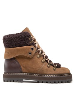 See By Chloé Trapery SB31120A Brązowy ze sklepu MODIVO w kategorii Workery damskie - zdjęcie 182687244