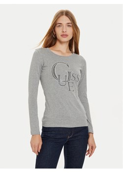 Guess Bluzka W4BI29 I3Z14 Szary Regular Fit ze sklepu MODIVO w kategorii Bluzki damskie - zdjęcie 182687324