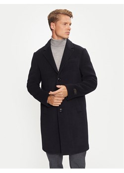 Liu Jo Płaszcz wełniany QXX009 T2583 Granatowy Regular Fit ze sklepu MODIVO w kategorii Płaszcze męskie - zdjęcie 182687334