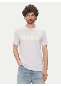 HUGO T-Shirt Dulivio 50467556 Fioletowy Regular Fit ze sklepu MODIVO w kategorii T-shirty męskie - zdjęcie 182687401