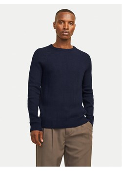 Jack&Jones Sweter Pannel 12258471 Granatowy Regular Fit ze sklepu MODIVO w kategorii Swetry męskie - zdjęcie 182687470