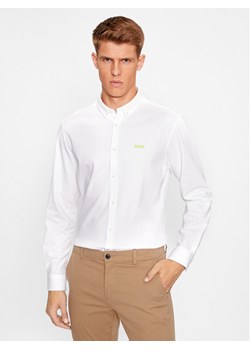 Boss Koszula Biado_R 50497486 Biały Slim Fit ze sklepu MODIVO w kategorii Koszule męskie - zdjęcie 182687510