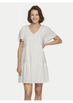 Vila Sukienka letnia Libre 14095564 Écru Regular Fit ze sklepu MODIVO w kategorii Sukienki - zdjęcie 182687553