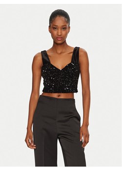 Rinascimento Top CFC0121942003 Czarny Slim Fit ze sklepu MODIVO w kategorii Bluzki damskie - zdjęcie 182687622