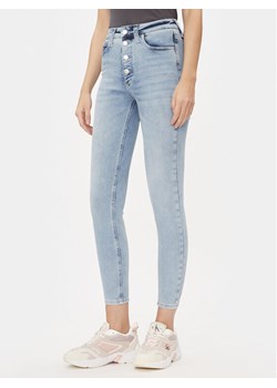 Calvin Klein Jeans Jeansy J20J222145 Niebieski Super Skinny Fit ze sklepu MODIVO w kategorii Jeansy damskie - zdjęcie 182687623