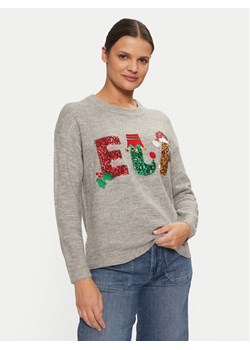 Brave Soul Sweter LKX-230ELF Szary Regular Fit ze sklepu MODIVO w kategorii Swetry damskie - zdjęcie 182687690