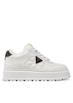 Guess Sneakersy Terria2 FLFTRR ELE12 Biały ze sklepu MODIVO w kategorii Buty sportowe damskie - zdjęcie 182687702