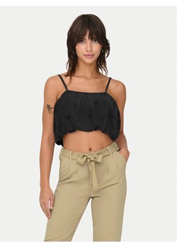 ONLY Top Lou 15342566 Czarny Cropped Fit ze sklepu MODIVO w kategorii Bluzki damskie - zdjęcie 182687724