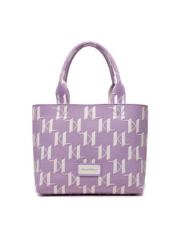 KARL LAGERFELD Torebka 241W3033 Fioletowy ze sklepu MODIVO w kategorii Torby Shopper bag - zdjęcie 182687750