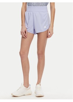 adidas Szorty sportowe Pacer Essentials JC9582 Fioletowy Regular Fit ze sklepu MODIVO w kategorii Szorty - zdjęcie 182687812