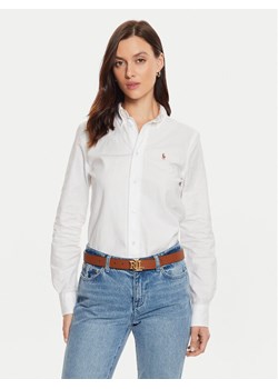 Polo Ralph Lauren Koszula 211941520002 Biały Slim Fit ze sklepu MODIVO w kategorii Koszule damskie - zdjęcie 182687910