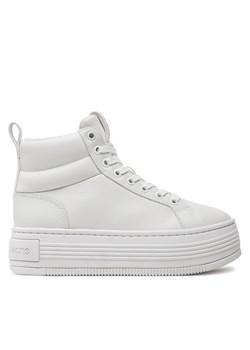 Calvin Klein Sneakersy Bold Platf Mid Oh Mg Lth YW0YW01583 Biały ze sklepu MODIVO w kategorii Buty sportowe damskie - zdjęcie 182688101
