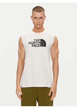 The North Face Tank top Easy NF0A87R2 Biały Regular Fit ze sklepu MODIVO w kategorii T-shirty męskie - zdjęcie 182688102
