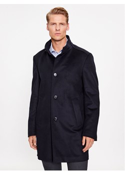 JOOP! Płaszcz wełniany 30037689 Granatowy Regular Fit ze sklepu MODIVO w kategorii Płaszcze męskie - zdjęcie 182688184