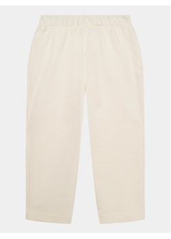 United Colors Of Benetton Spodnie dresowe 3J68CF03Z Écru Straight Fit ze sklepu MODIVO w kategorii Spodnie dziewczęce - zdjęcie 182688212