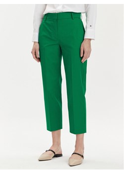 Tommy Hilfiger Chinosy WW0WW40504 Zielony Straight Fit ze sklepu MODIVO w kategorii Spodnie damskie - zdjęcie 182688570
