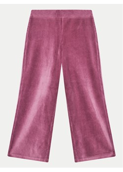 United Colors Of Benetton Spodnie materiałowe 4DZBGF01E Fioletowy Wide Leg ze sklepu MODIVO w kategorii Spodnie dziewczęce - zdjęcie 182688724