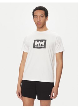 Helly Hansen T-Shirt Box 54597 Biały Regular Fit ze sklepu MODIVO w kategorii T-shirty męskie - zdjęcie 182688784