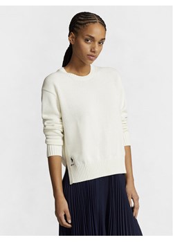 Polo Ralph Lauren Sweter Cn Po 211898583003 Écru Regular Fit ze sklepu MODIVO w kategorii Swetry damskie - zdjęcie 182688870