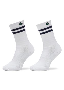 Lacoste Skarpety wysokie unisex RA1095 Biały ze sklepu MODIVO w kategorii Skarpetki damskie - zdjęcie 182688973