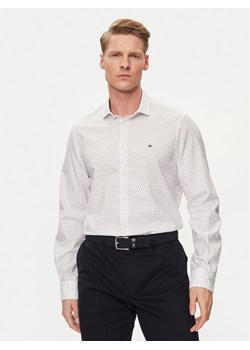 Tommy Hilfiger Koszula Circle MW0MW34649 Biały Slim Fit ze sklepu MODIVO w kategorii Koszule męskie - zdjęcie 182689104