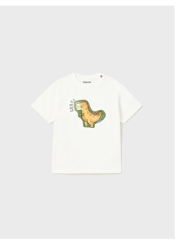 Mayoral T-Shirt 1028 Biały Regular Fit ze sklepu MODIVO w kategorii Koszulki niemowlęce - zdjęcie 182689141