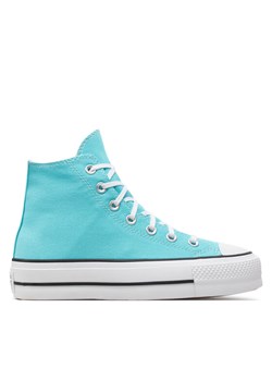 Converse Trampki Chuck Taylor All Star Lift A07570C Niebieski ze sklepu MODIVO w kategorii Trampki damskie - zdjęcie 182689330