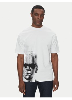KARL LAGERFELD T-Shirt 755240 552225 Biały Oversize ze sklepu MODIVO w kategorii T-shirty męskie - zdjęcie 182689471