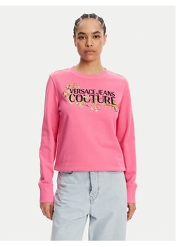 Versace Jeans Couture Bluza 78HAIC06 Różowy Regular Fit ze sklepu MODIVO w kategorii Bluzy damskie - zdjęcie 182689473