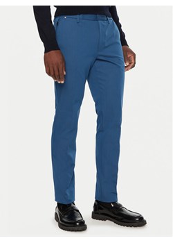 Boss Spodnie materiałowe Kaito1_T 50487754 Niebieski Slim Fit ze sklepu MODIVO w kategorii Spodnie męskie - zdjęcie 182689643